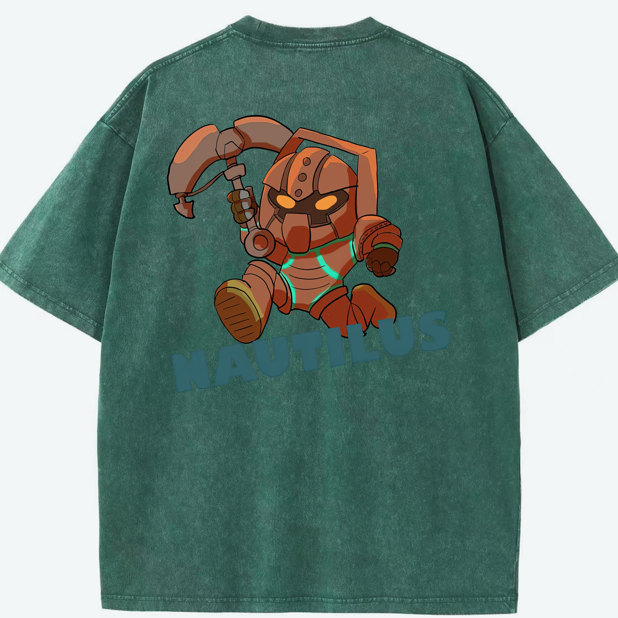 リーグ・オブ・レジェンド League of Legends LOL 綿100% ヴィンテージ風 半袖Tシャツ（背面プリント）